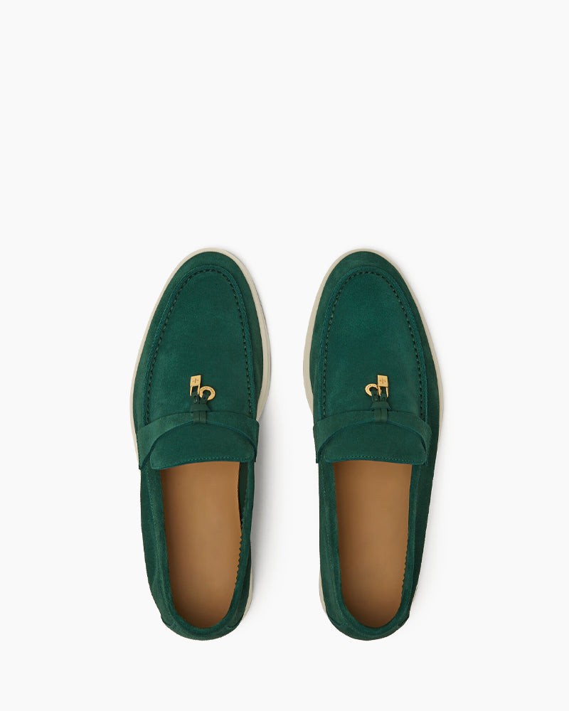 Suede Solid Color Flat Large Size Loafers