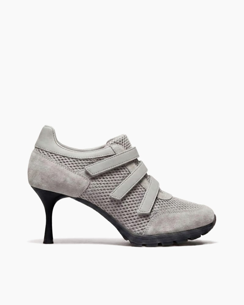 (Pre-sale) Triple-Strap Breathable Mesh High Heel Sneakers