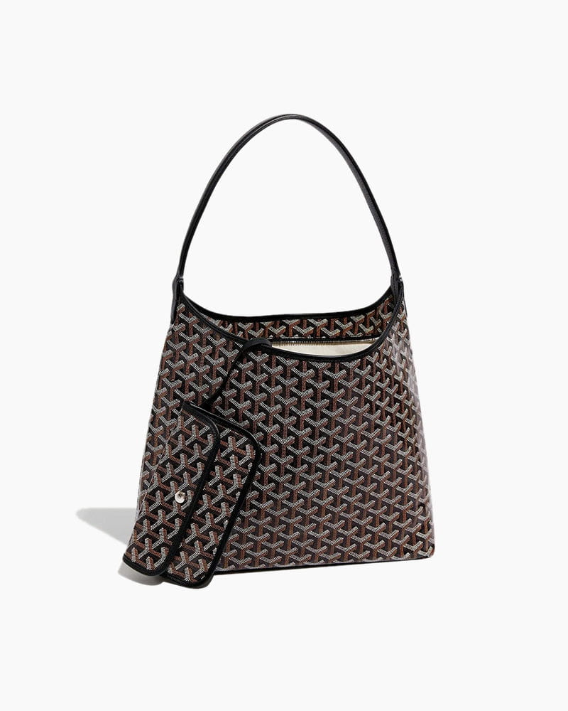 Lightweight Hobo Bag Wide Handle Removable Pouch