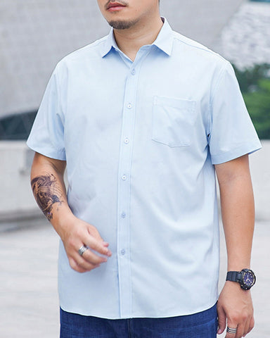 Large Size Loose Business Short Sleeve Shirt