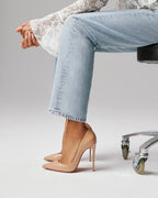 Kate Series - 120mm Pumps - Elegant Red-Bottom Patent Leather Stiletto Heels