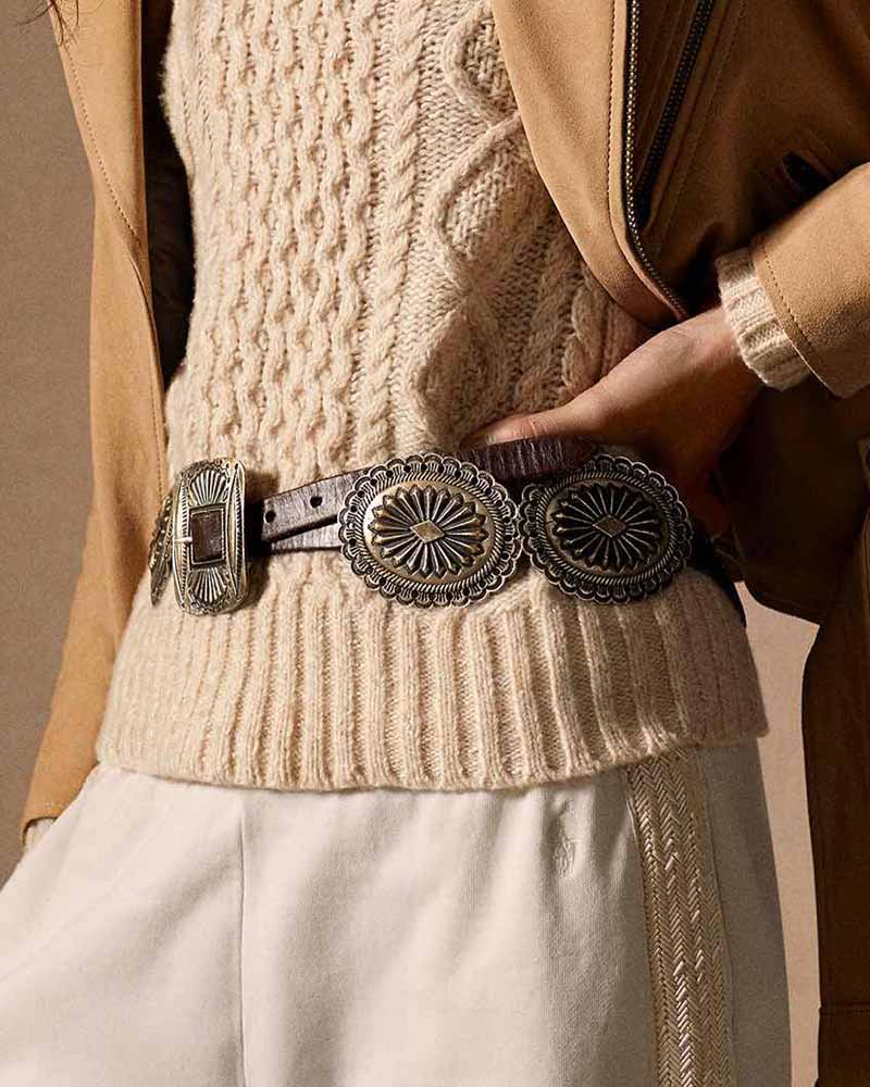 Lauren Decorative Buckles Waistband