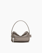Multi Pocket Leather Shoulder Bag Zip Details