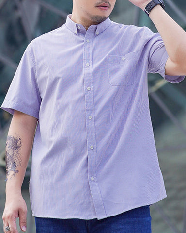 Large Size Loose Business Short Sleeve Shirt