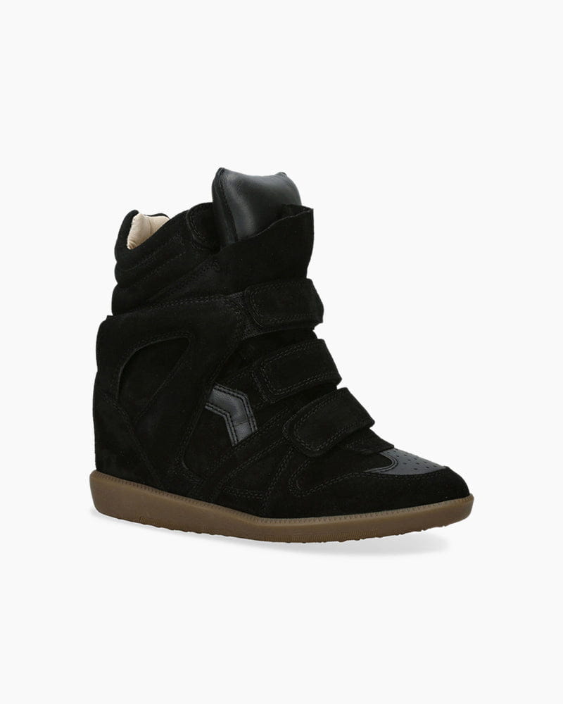 Women's Bekett Suede and Leather High-Top Trainers