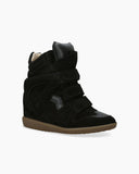 Women's Bekett Suede and Leather High-Top Trainers