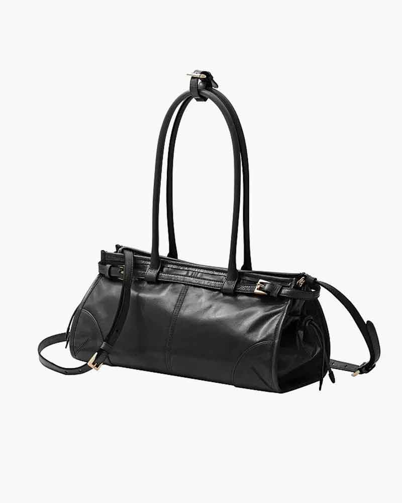 Bonnie Leather Shoulder Bag with Convertible Design