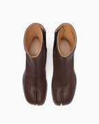 Crescent Split-Toe Ankle Boots