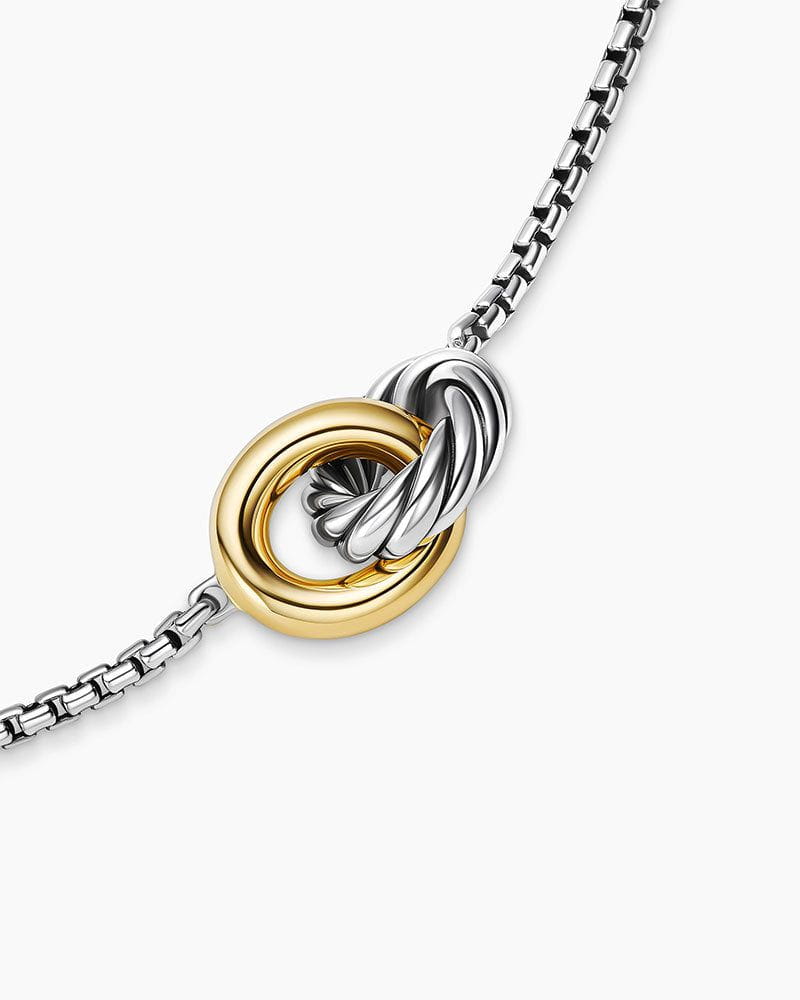 Women's Petite Cable Linked Necklace in Sterling Silver