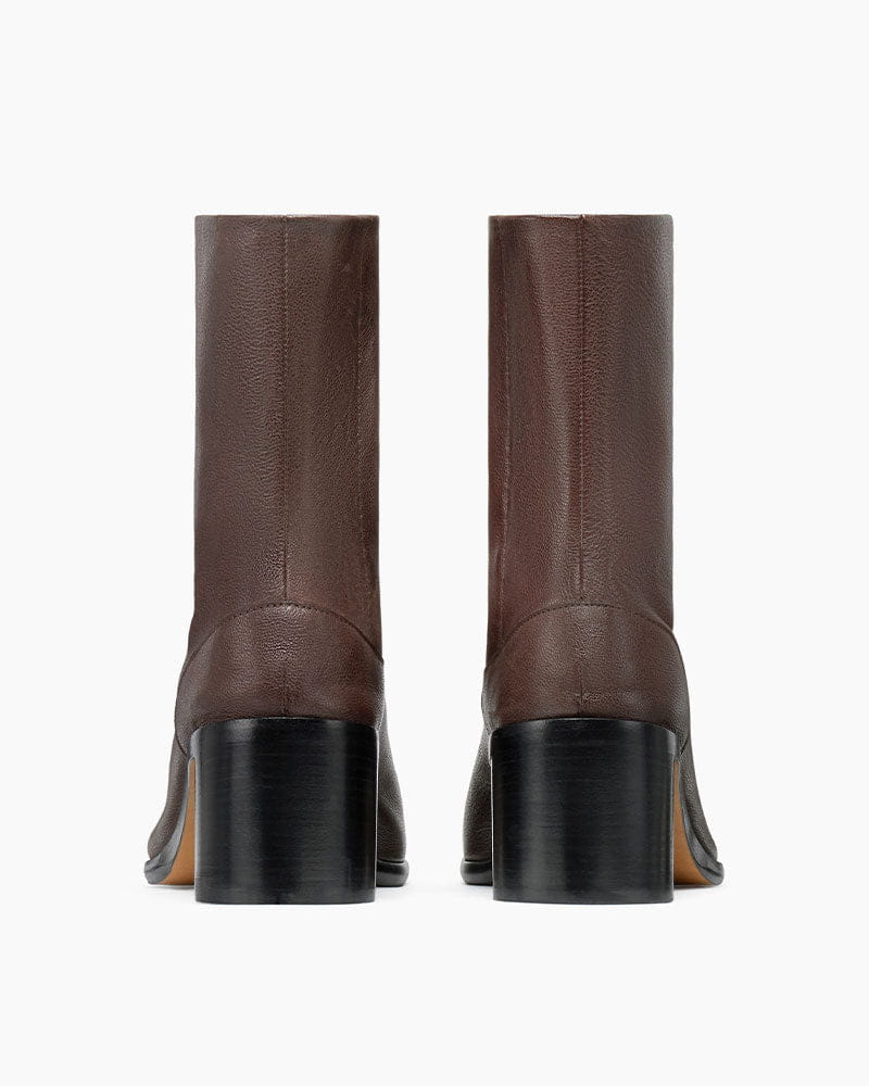 Crescent Split-Toe Ankle Boots