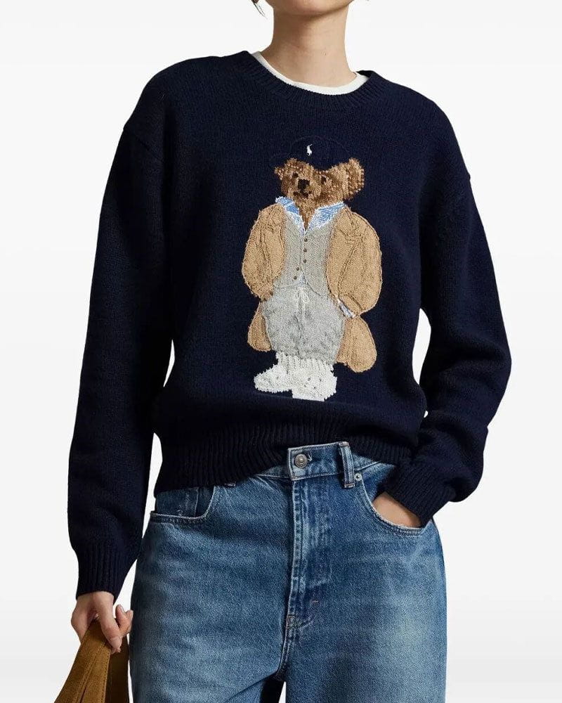 Women's Sweater with Bear Design Main image