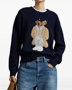 Women's Sweater with Bear Design