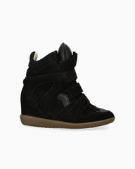 Women's Bekett Suede and Leather High-Top Trainers