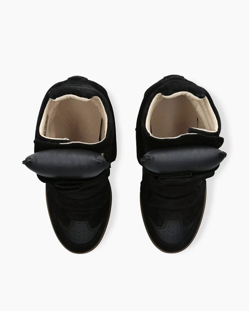 Women's Bekett Suede and Leather High-Top Trainers Secondary image