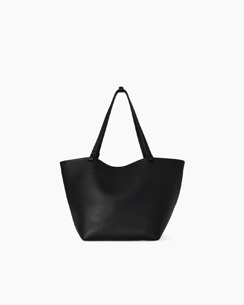 Black Park Three Leather Tote Shoulder Bag