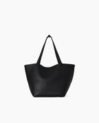 Black Park Three Leather Tote Shoulder Bag