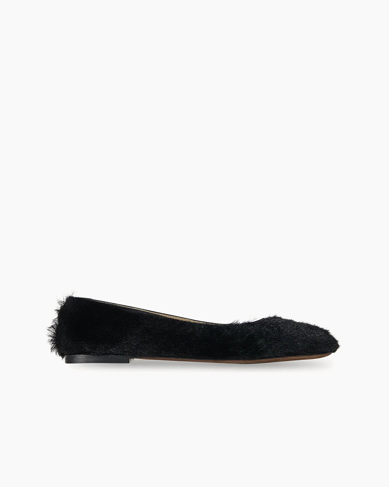 Square Ballet Flat in Pony