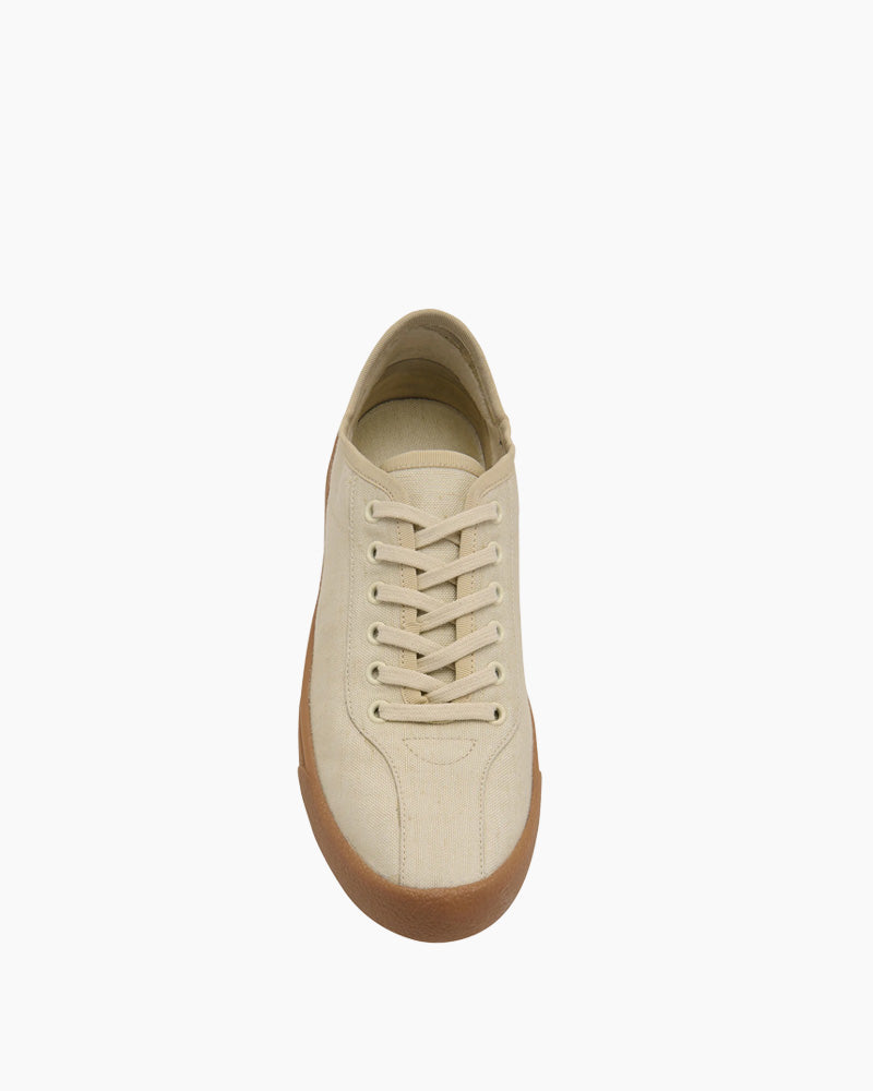 Lightweight Viscose-Linen Canvas Low-Top Sneakers