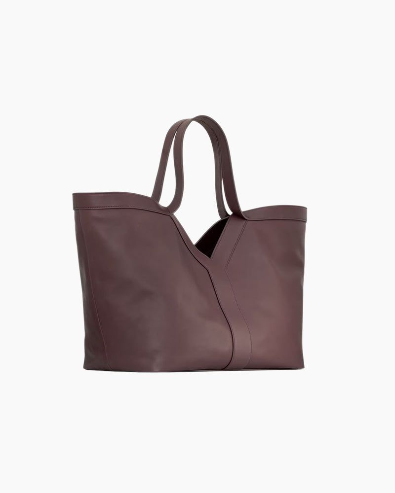 Y Design Large Leather Carryall Tote Bag