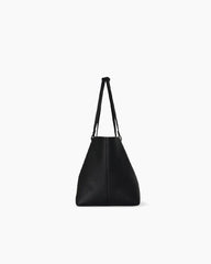 Black Park Three Leather Tote Shoulder Bag