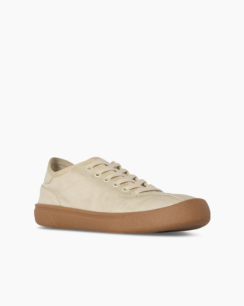 Lightweight Viscose-Linen Canvas Low-Top Sneakers