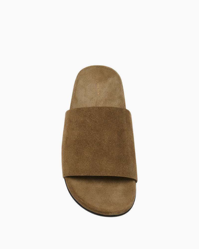 Men Hugh Slide Green in Suede
