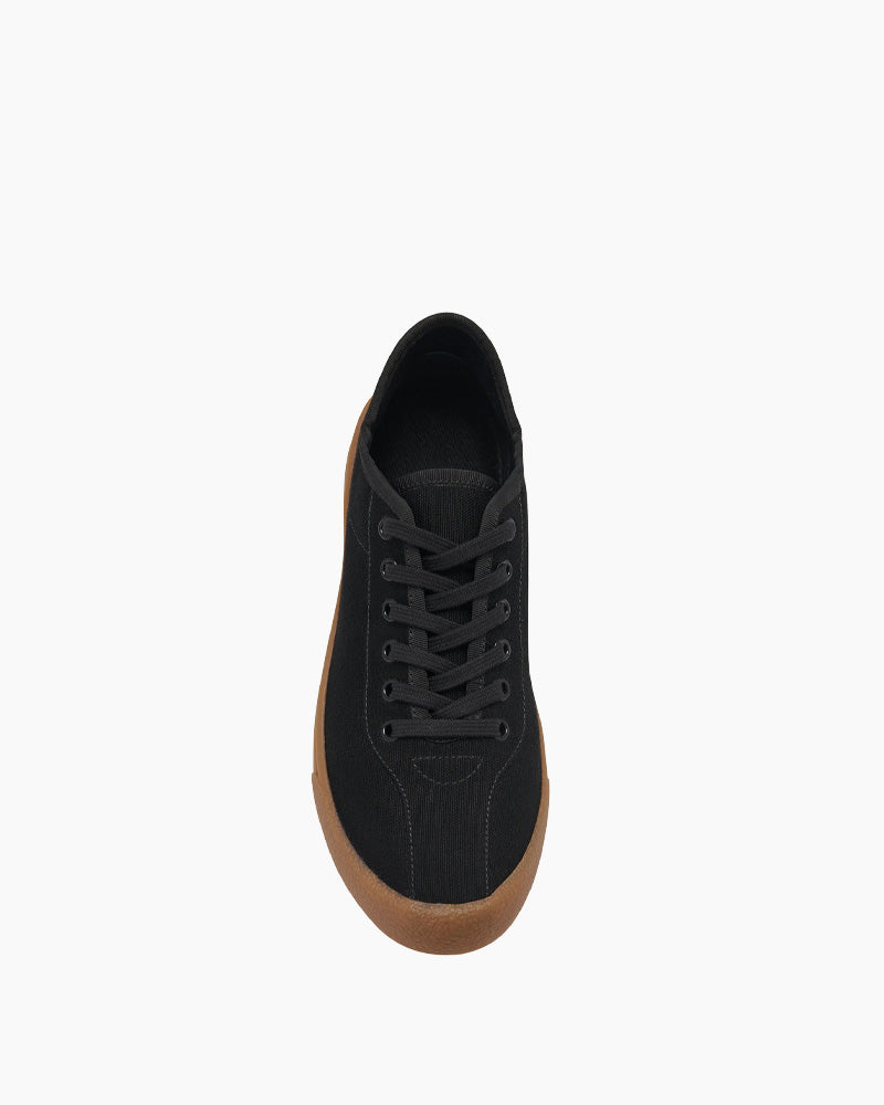 Lightweight Viscose-Linen Canvas Low-Top Sneakers