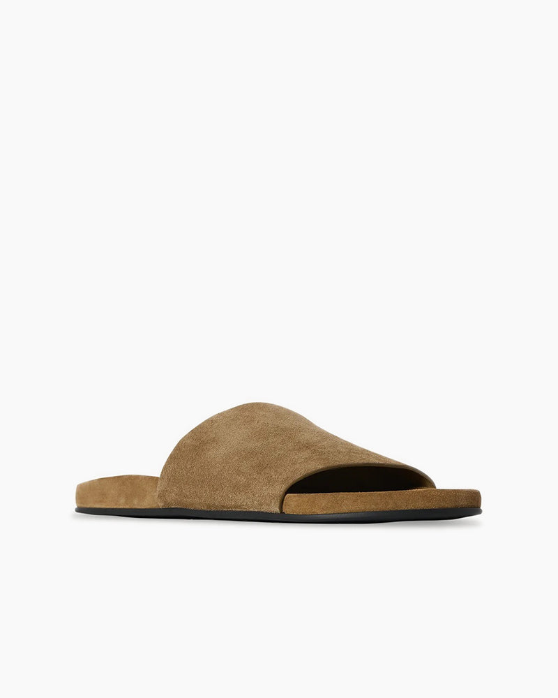 Men Hugh Slide Green in Suede
