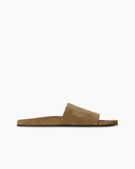 Men Hugh Slide Green in Suede