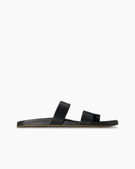 Men Hugh Sandal Black in Leather