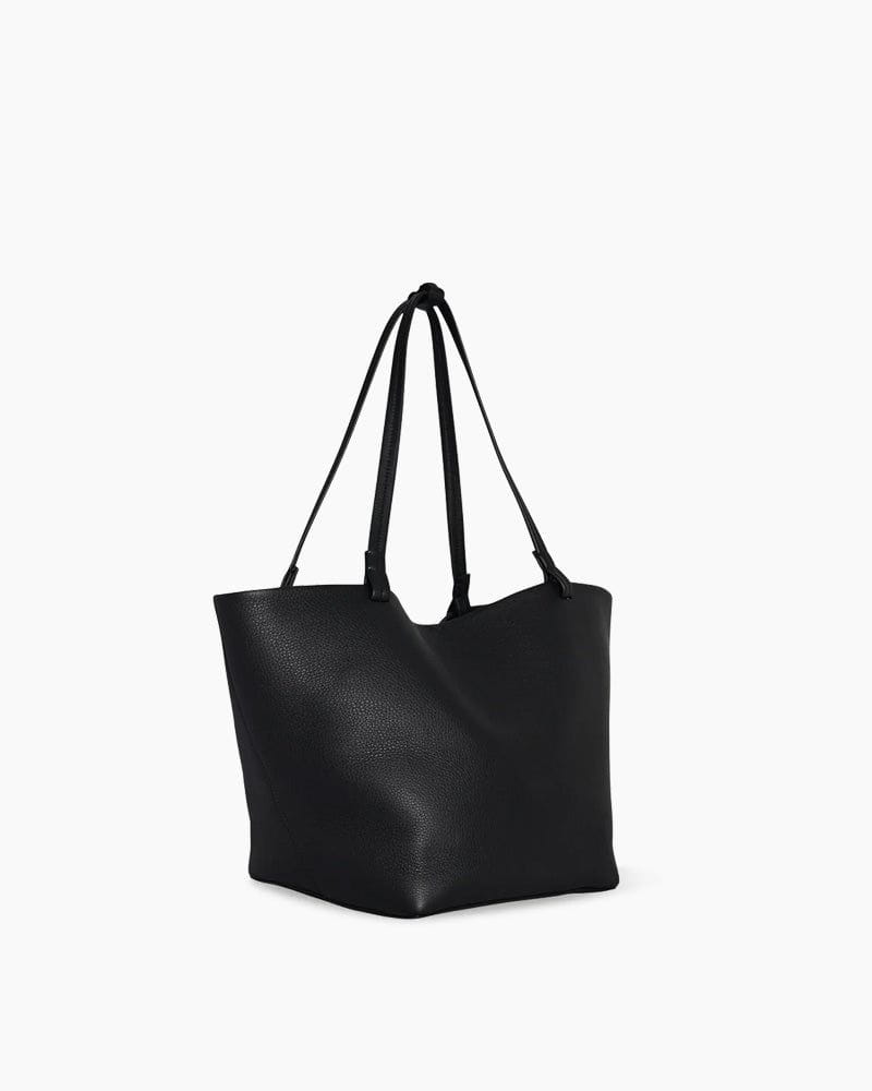 Black Park Three Leather Tote Shoulder Bag