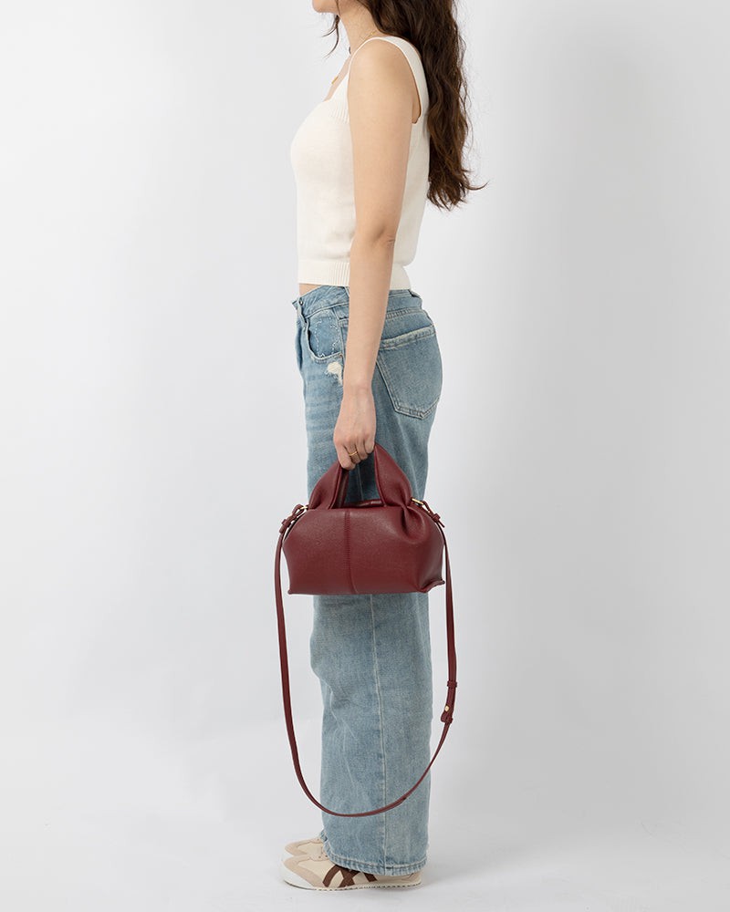 LarosaStyle Modern Elegance Leather Cloud Bag