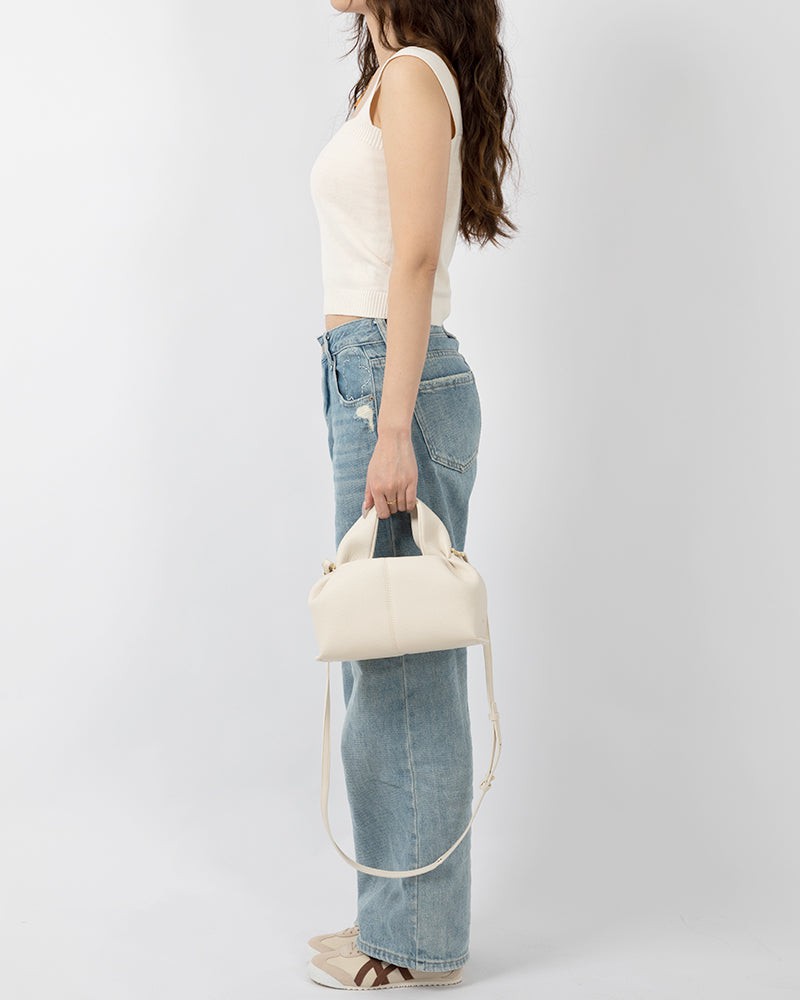 LarosaStyle Modern Elegance Leather Cloud Bag