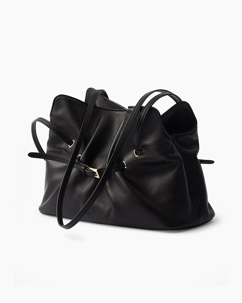 Dada Small Belted Leather Shoulder Bag