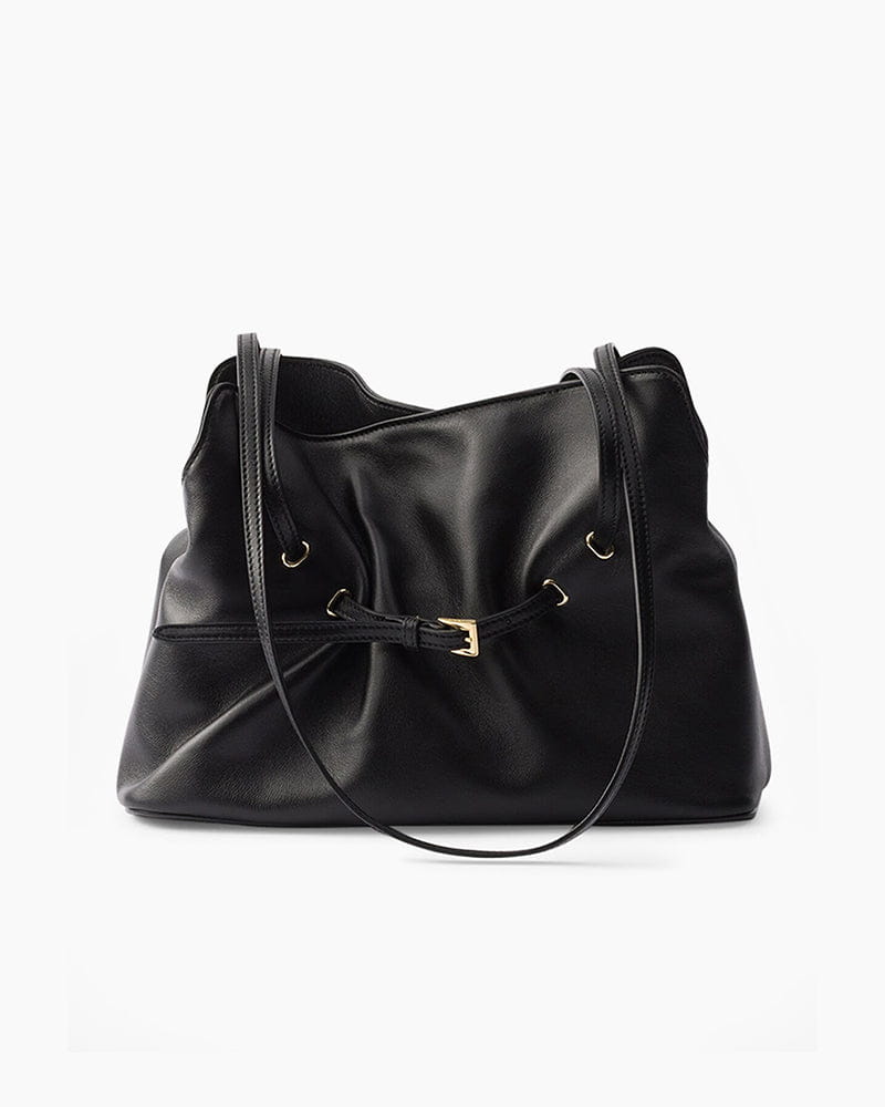 Dada Small Belted Leather Shoulder Bag
